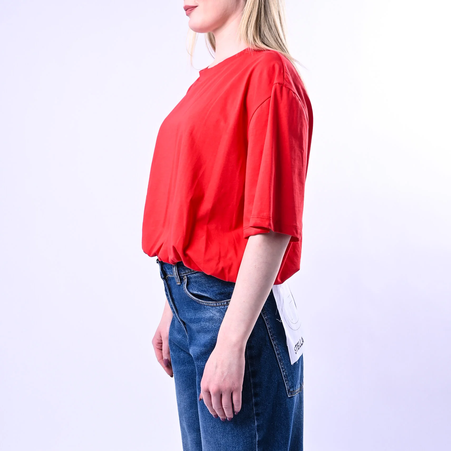 TENSIONE IN - T-SHIRT BALLOON GIROCOLLO ART.260101/RO - ROSSO - Image 3