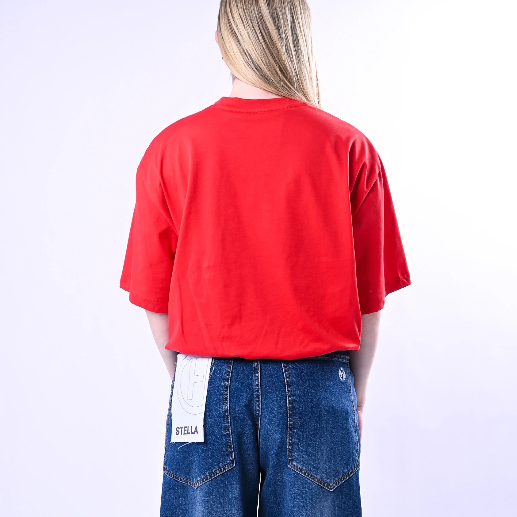 TENSIONE IN - T-SHIRT BALLOON GIROCOLLO ART.260101/RO - ROSSO - Image 4