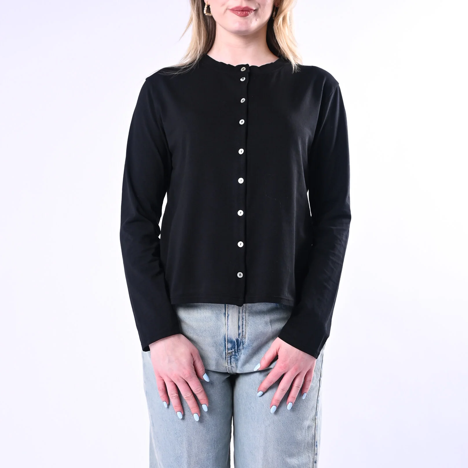 TENSIONE IN - T-SHIRT REBECCHINA JERSEY ART.21012/N - NERO - Image 2