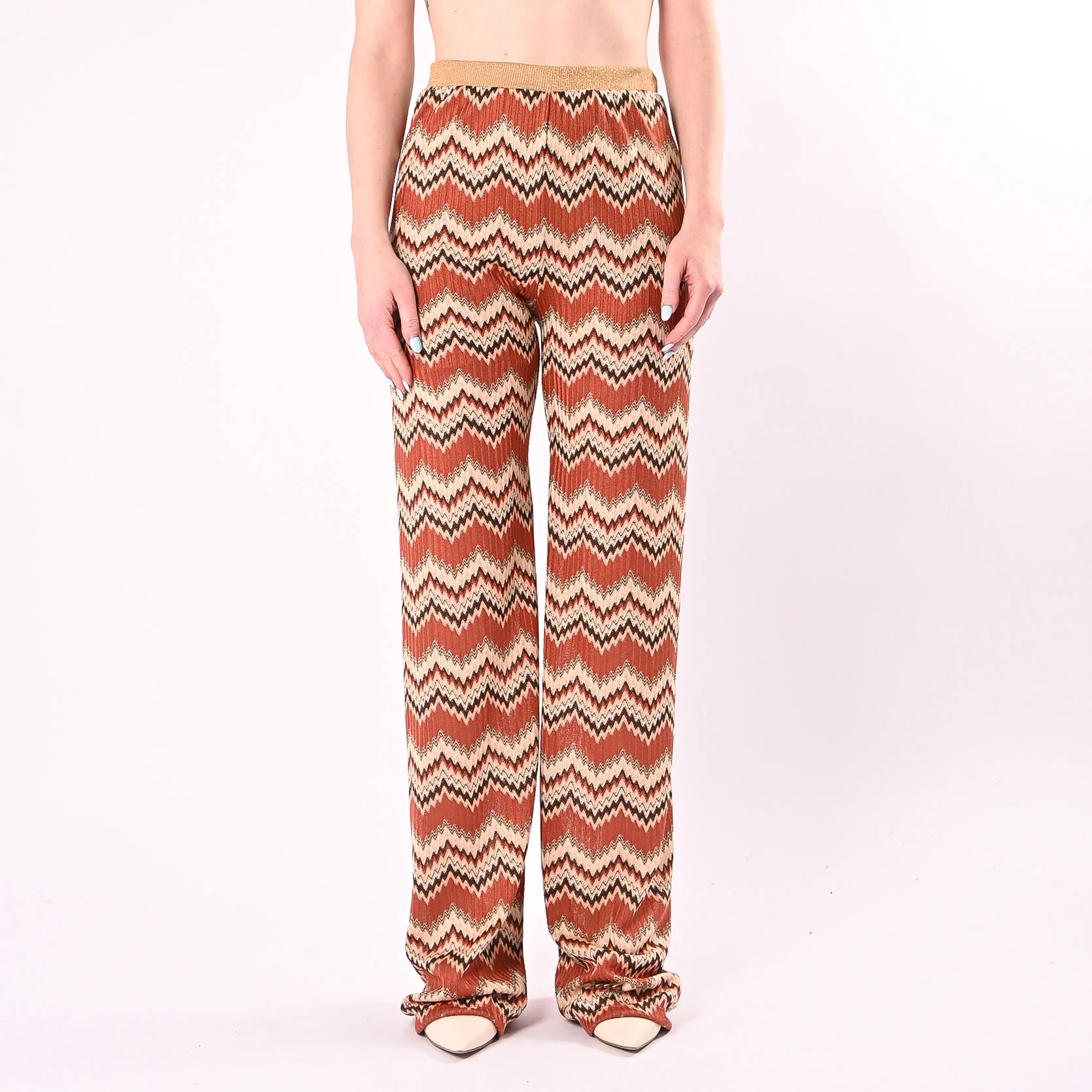 VICOLO - PANTALONE PALAZZO FANTASIA MISSONI ART. TAB2556/F - FANTASIA - Image 2