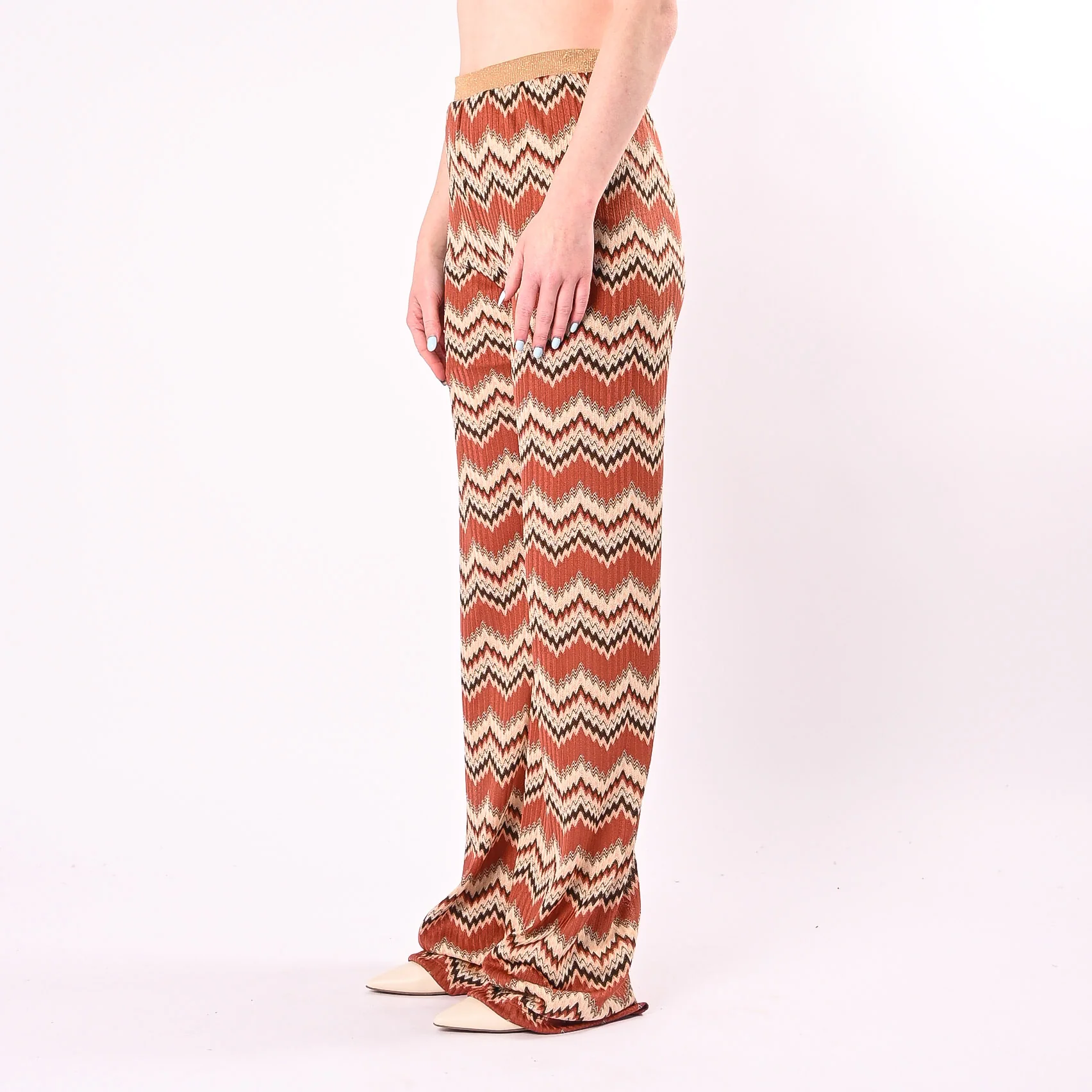 VICOLO - PANTALONE PALAZZO FANTASIA MISSONI ART. TAB2556/F - FANTASIA - Image 3