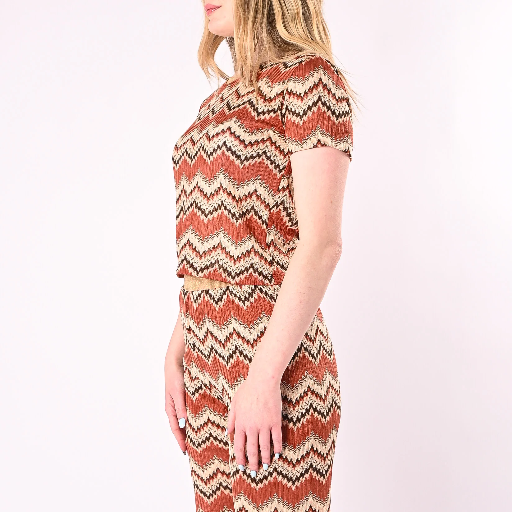 VICOLO - T-SHIRT FANTASIA MISSONI COLLO LUREX ART. TAB2560/F - FANTASIA - Image 4