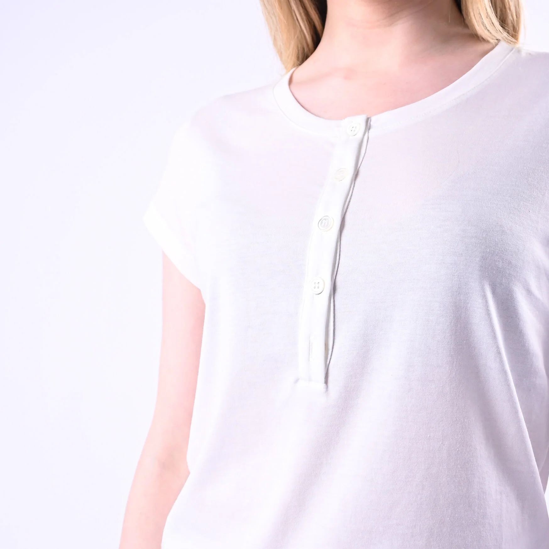 VICOLO - T-SHIRT SERAFINO MANICA CORTA ART.UAB0309/N - NATURALE - Image 5